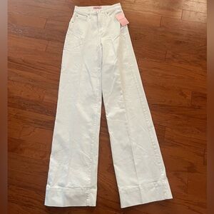 Juicy Couture White Lunita High Rise Wide Leg Jeans size 24